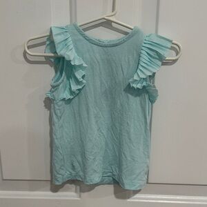 Ralph Lauren Light Blue Ruffle Sleeve Tank Top